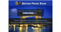 Desktop Screenshot of britishphonebook.com