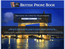 Tablet Screenshot of britishphonebook.com